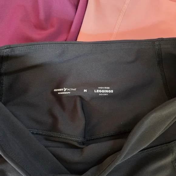 Leggings Set 6 Like New Old Navy Active Bundle Medium 5 High Rise 1 Biker Shorts - Picture 6 of 16